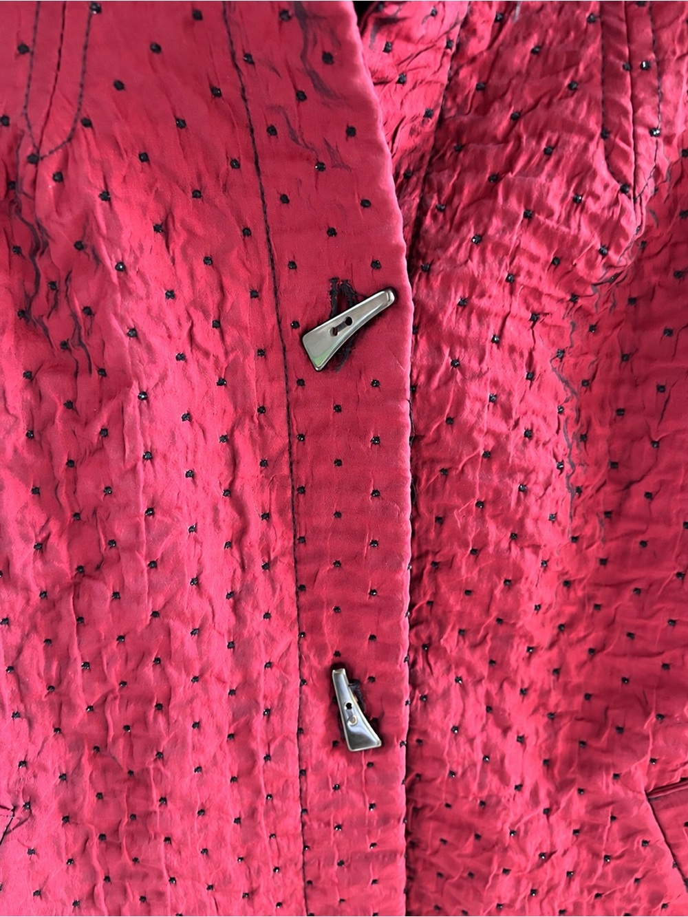 IC Collection Women’s Quilted Raspberry Jacket Medium - Picture 5 of 5